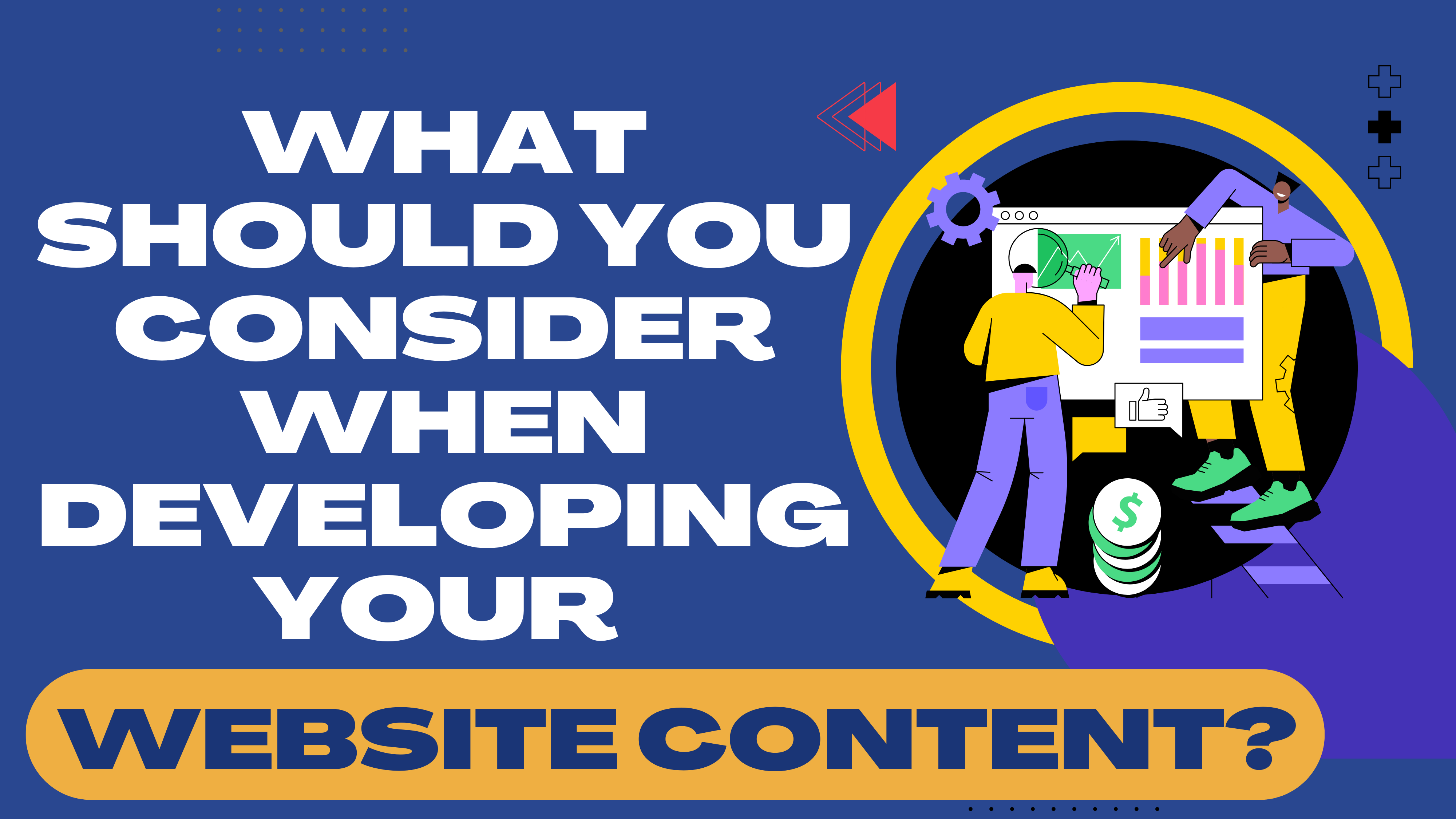 develop your website content